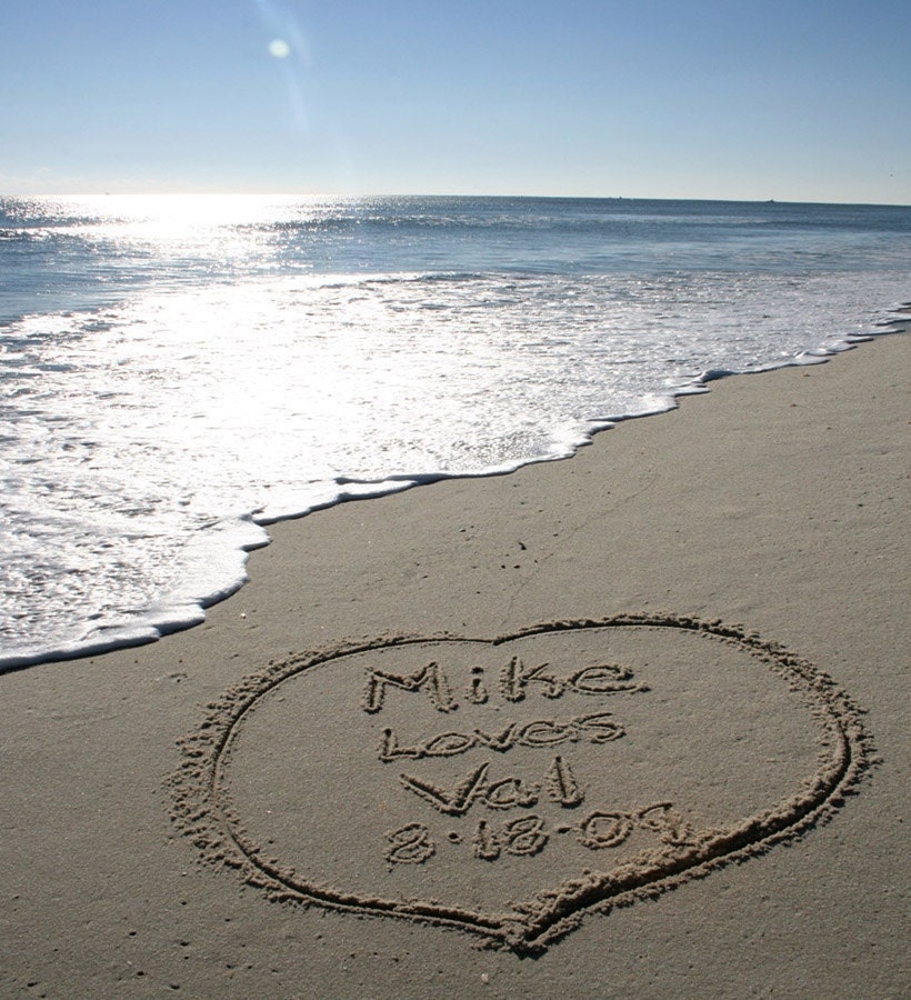 Names in the Sand - Customized Gifts Jersey Shore