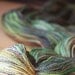 Hand Dyed Yarn / Green Copper Blue / Merino Wool Silk Lace Weight Luxury Yarn / NEW