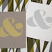 Ampersand Screen Print - Metallic Silver
