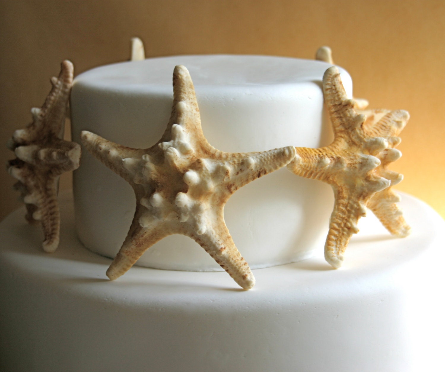 White Chocolate Candy Starfish 8 Edible Decor, Stand Alone Candy, Edible Favor