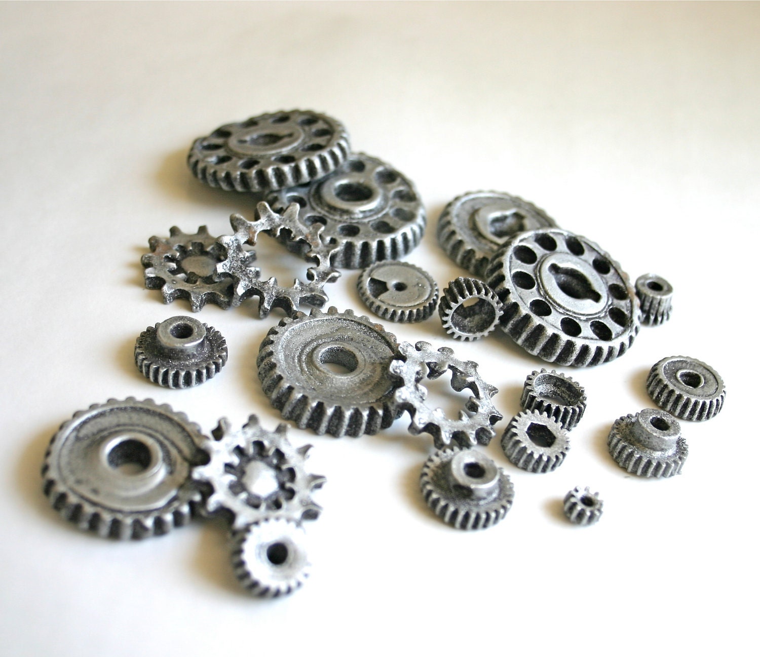 Edible Chocolate Candy Gears 150 unique VEGAN edible embellishments or stand alone candy -by Andie's Specialty Sweets