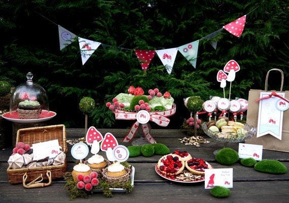 Chocolate Filled Toadstools CUSTOM COLOR 50 / Featured in the Brides Guide -Martha Stewart Weddings