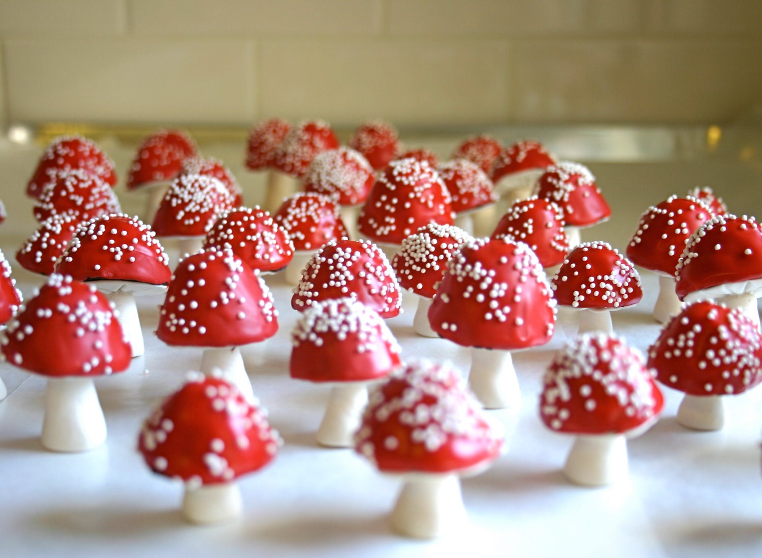 Chocolate Filled Toadstools 12 Red -As Seen in Urban Outfitters