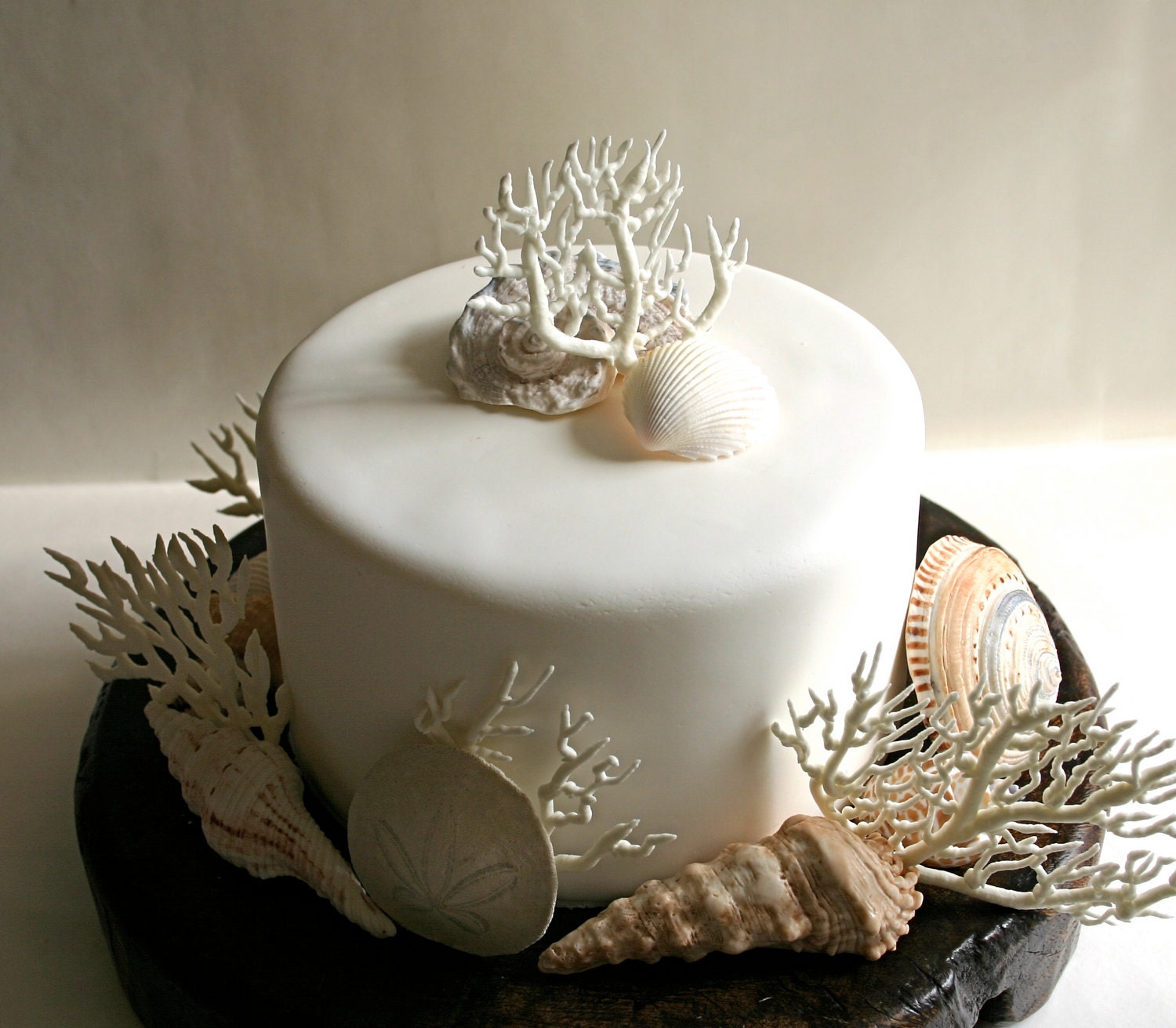 Edible Sugar Fan Coral - 9 pieces - Beach Wedding / Beach Event