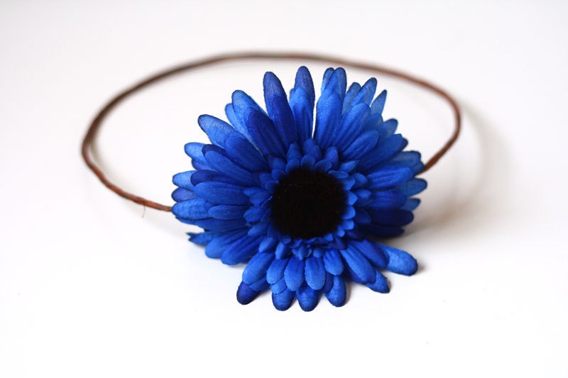 hair crown - dark blue // woodland collection