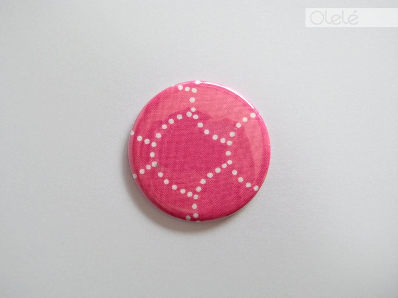 Japanese fabric covered pocket mirror