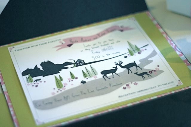 Custom Color for JESSICA - A Woodland Tail - Printable Wedding Invitation