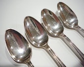 4 Art Deco Century Classic Sugar Spoons 1923 Holmes and Edwards