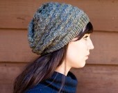 KNITTING PATTERN Lovely Chevron Slouchy Beanie PDF