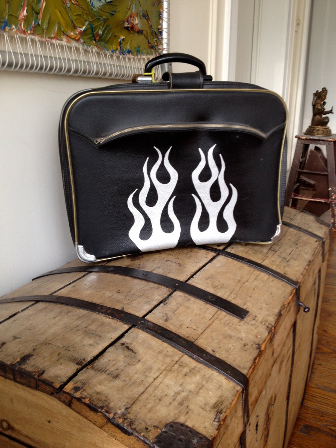 Hot Rod Flame Hand Bag