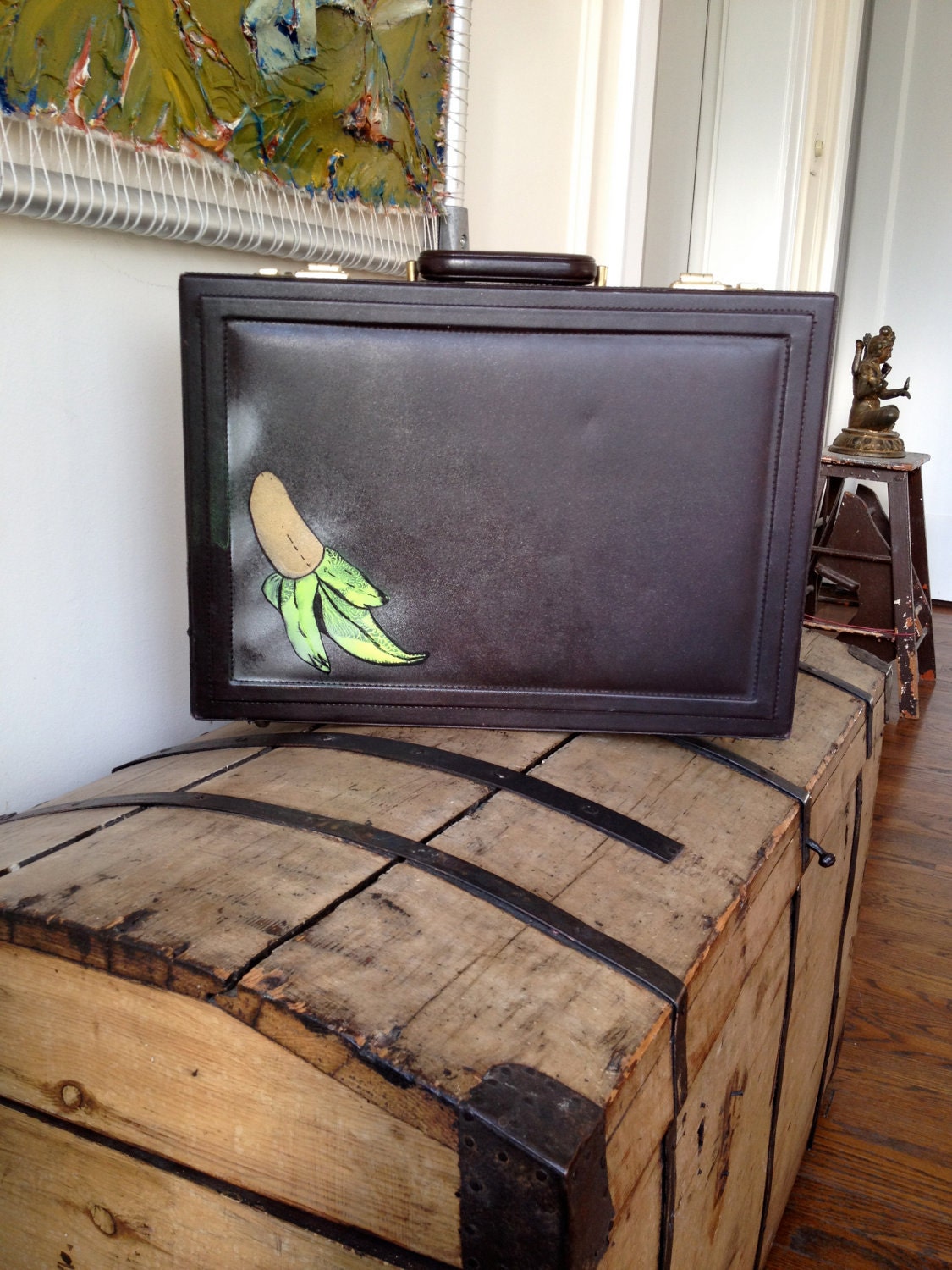 Golden Banana Briefcase by SLEAZEBAGs