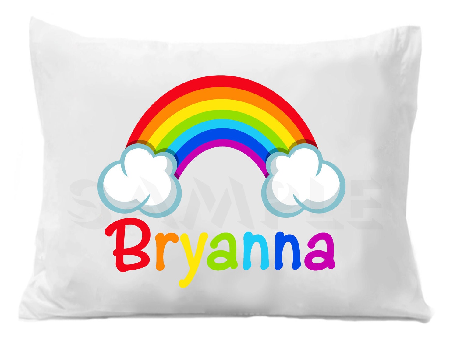 Rainbow Pillow Case , Kids Personalized Pillowcase Il_570xn