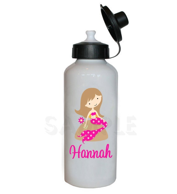 Mermaid Water Bottle Mermaid Personalized Water Bottle Il_570xn