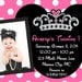 Princess Mouse Birthday Invitations Princess Mouse Birthday Party Invite Printable