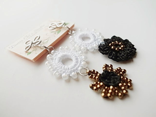 Irish Crochet Lace Jewelry (Simplicity) Earrings