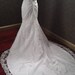 Mermaid Bridal Gown Wedding Dress with Satin and French Alencon Lace