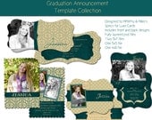 Save Big with the AQUATICA Senior Graduation Announcment Collection - Perfect for Photographers  - Two Sided - Horizontal
