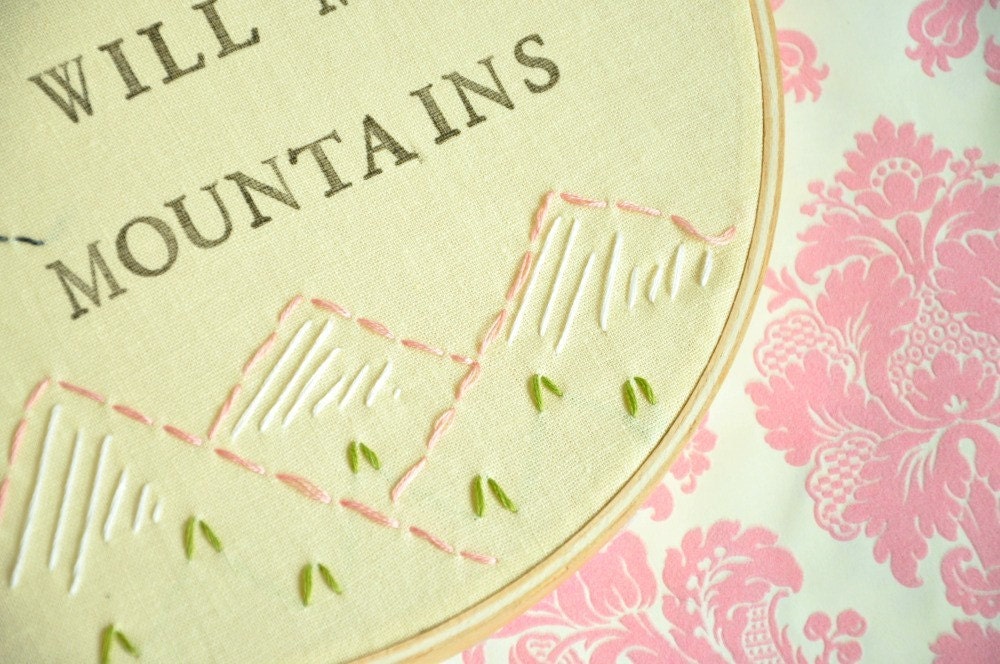 Let Her Sleep, For When She Wakes, She Will Move Mountains - Modern Baby Wall Art