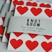 144 Red Heart Stickers - FREE SHIPPING