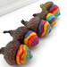 Rainbow Acorn Decorations - Handmade Polymer Clay