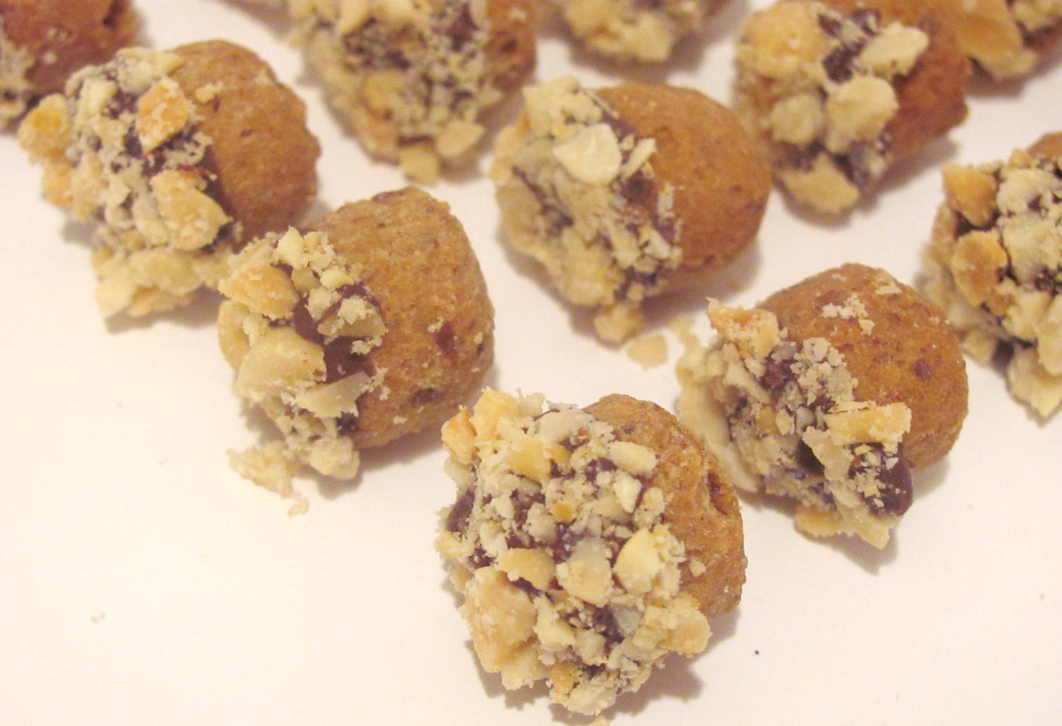 Dog Treats by Muddy Puppys Handmade Gourmet All Natural Wheat free Puppy treats Peanut Butter Carob and Nuts 48 mini cookies 4 Dozen