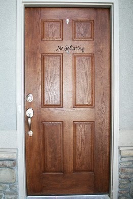 No Soliciting Vinyl