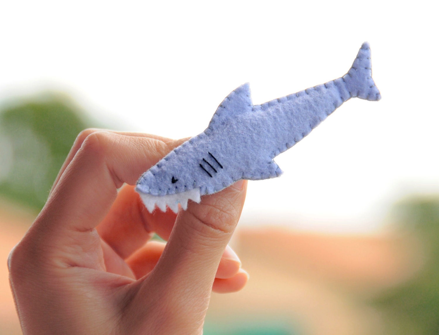 Felt Pin - Cute Shark