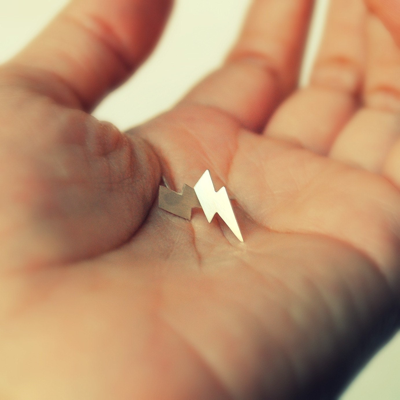 Lightning Bolt Stud Earrings