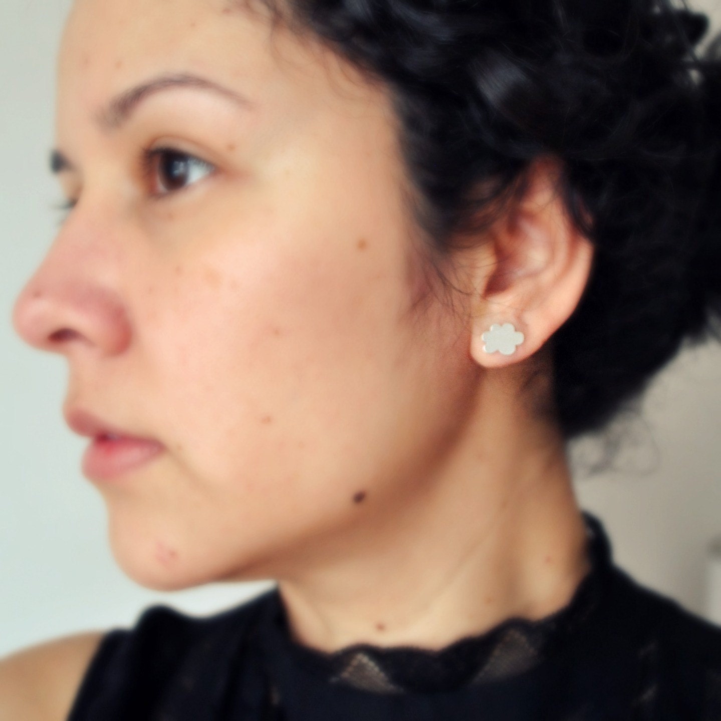 Happy Cloud Stud Earrings made of Sterling Silver