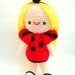 Instant Download PDF amigurumi crochet pattern lady bug Sofia girl-etsy