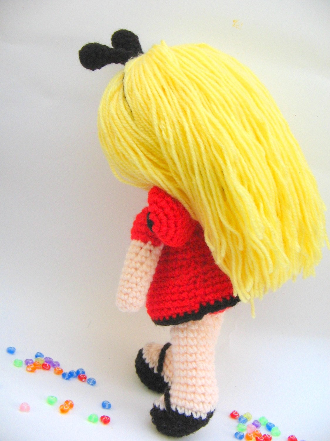 Instant Download PDF amigurumi crochet pattern lady bug Sofia girl-etsy