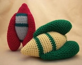 Warp Drive Rocket Crochet Amigurumi Spaceship Pattern