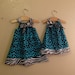 Pillowcase Dress Blue Girafffe and Zebra with doll dress