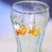 Rubber Duck Lampwork Bead Earrings - Spring/Easter