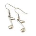 Music Note Charm Earrings