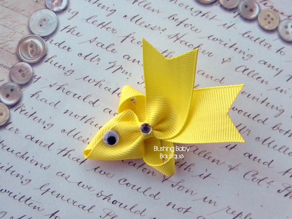 Little Goldfish Clip-- Perfect for Spring-- Birthdays and Baby Showers