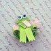 Froggy Hair Clip -- Perfect for Spring-- Birthdays and Baby Showers