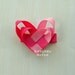 2 inch Heart Valentine's Day Hair Clip- Perfect for Valentines Day- Heart Shaped Lady Bug-