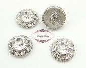 20pcs RD135 Metal rhinestone crystal embellishment flatback buttons Perfect for wedding invitations favors flowers