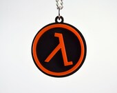 Half Life Lambda Necklace - Laser Cut Acrylic Pendant Necklace