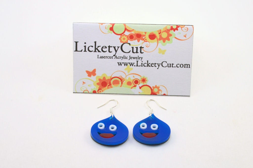 Dragon Quest Blue Slime Earrings