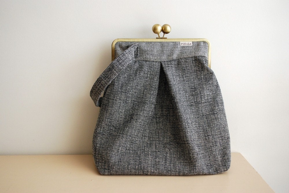 LARGE BAG grey and white