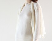 Wool Knit Maxi Dress Kaftan Dress Shirt Tunic Cover up Long T-shirt Cream Versatile Spring Fashion Kawaii SPECIAL ETSY PRICE