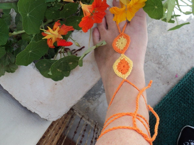 Crochet Cotton Barefoot Sandal Knitted Foot Jewelry,Anklet,Cuff,Gypsy,Yoga,Thong,Nude,Bridal,Beach,Summer, Lace Sandals.