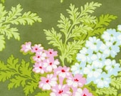 Heather Bailey Picnic Bouquet Moss, 1 yard, add'tl yardage available
