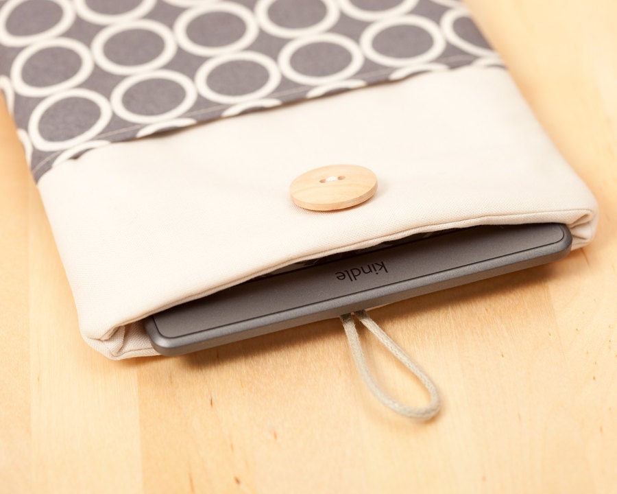 kindle cover / Kindle Paperwhite cover / kindle case / kindle fire case / kindle 4 case / kobo glo case - circles with pockets --
