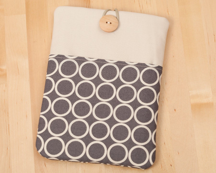 kindle cover / Kindle Paperwhite cover / kindle case / kindle fire case / kindle 4 case / kobo glo case - circles with pockets --
