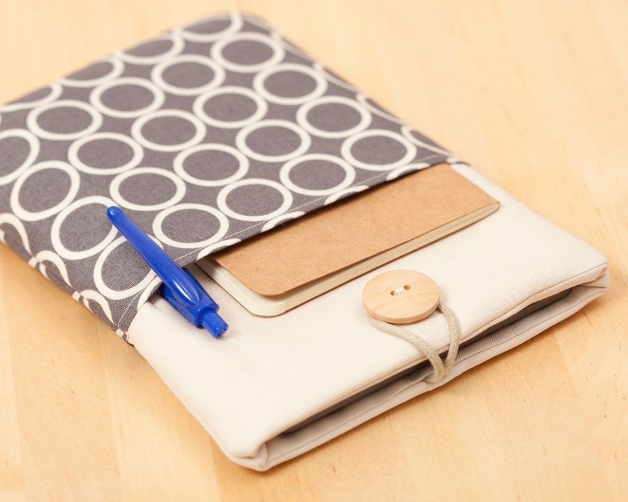 kindle cover / Kindle Paperwhite cover / kindle case / kindle fire case / kindle 4 case / kobo glo case - circles with pockets --