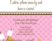 Smores - Camping - Glamping - Printable Party Invitation - Fresh Chick Designs Il_170x135