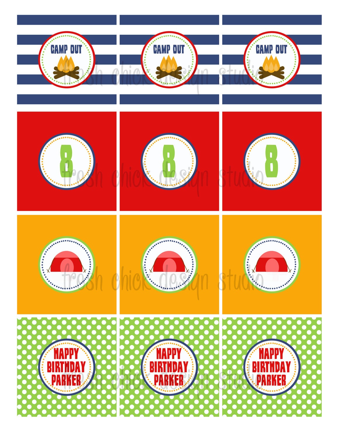 Printable Party Dots - Camp Out Collection Il_170x135